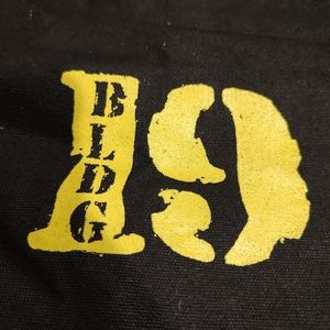 Vintage rareBuilding19canvas 100% cotton double strap Black Tote Bag…